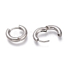Tarnish Resistant 201 Stainless Steel Huggie Hoop Earrings EJEW-L256-05A-P-3