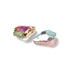 AB Color Plated Electroplate Glass Pendants EGLA-O003-06C-17-2