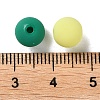Rubberized Style Imitated Silicone Acrylic Beads MACR-D029-01I-3