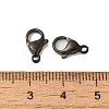 Ion Plating(IP) Polished 304 Stainless Steel Lobster Claw Clasps STAS-R072-07A-B-3