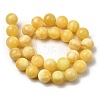 Natural Yellow Jade Beadd Strands X-G-A274-A01-10mm-01-3