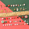 Christmas DIY Polymer Clay & Acrylic & Glass Beads: Bracelets Making Kits DIY-FS0007-99-5