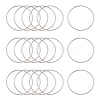 Tarnish Resistant 304 Stainless Steel Linking Ring STAS-T047-15C-1