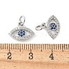 Brass Micro Pave Cubic Zirconia Charms KK-U056-28P-3