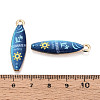 Alloy Enamel Pendants ENAM-T022-40KCG-03-3