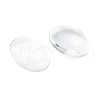 Transparent Oval Glass Cabochons GGLA-R022-35x25-3