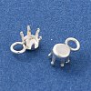 Ion Plating(IP) 304 Stainless Steel Charms Rhinestone Claw Settings X-STAS-U025-02A-S-2
