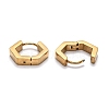 304 Stainless Steel Hexagon Huggie Hoop Earrings STAS-H156-03B-G-3
