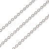 Anti-Tarnish Rhodium Plated 925 Sterling Silver Cable Chains STER-E072-02P-06-1