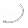 Non-Tarnish 304 Stainless Steel Hook and S-Hook Clasps STAS-U006-01B-P-2