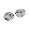 Natural Sesame Jasper Cabochons G-H1596-FR-25mm-14-2