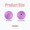 50Pcs Food Grade Eco-Friendly Silicone Beads SIL-TADJ0001-03B-4