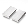 304 Stainless Steel Magnetic Clasps with Glue-in Ends X-STAS-G143-45P-2