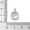 Brass Micro Pave Cubic Zirconia Pendants KK-Q047-01A-3