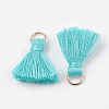 Polycotton(Polyester Cotton) Tassel Pendant Decorations X-FIND-S280-08-2