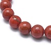 Natural Red Jasper Bead Stretch Bracelets BJEW-K212-C-012-3