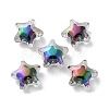 UV Plating Rainbow Iridescent Acrylic Beads X-OACR-H112-20B-1