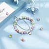 Spray Painted Acrylic Beads ACRP-PH0001-03-WH-2