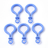 Opaque Solid Color Bulb Shaped Plastic Push Gate Snap Keychain Clasp Findings KY-T021-01C-1