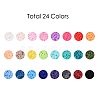 240g 24 Colors Handmade Polymer Clay Beads CLAY-JP0001-09-4mm-2