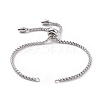 Tarnish Resistant Adjustable 304 Stainless Steel Slider Bracelets Making LS-STAS-T050-030P-2