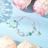 Natural Rose Quartz Beads Braided Bead Bracelets BJEW-MZ00167-05-1