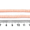 Flat Round Handmade Polymer Clay Bead Spacers X-CLAY-R067-4.0mm-13-4