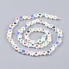 Handmade Millefiori Glass Bead Strands LAMP-J035-6mm-11-3