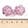 Acrylic Handmade Luminous Polymer Clay Rhinestone Beads CLAY-H003-07F-4