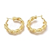 Brass Hoop Earrings EJEW-H104-20G-2