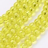 Spray Painted Crackle Glass Beads Strands CCG-Q001-6mm-04-1