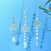 3Pcs Brass Lotus Hanging Ornaments AJEW-CJC0020-001G-6