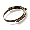 Alloy Open Back Bezel Pendants PALLOY-I223-11AB-2