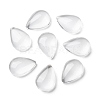 Transparent Teardrop Glass Cabochons GGLA-R024-14x10-4