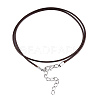 Waxed Cotton Cord Necklace Making X-MAK-S034-005-3