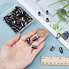 54Pcs 3 Styles Zinc Alloy Cord Ends FIND-PH0022-98A-3