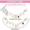 Alloy Enamel Pendant Decorative Purse Chains AJEW-AB00108-2