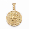 Real 18K Gold Plated 304 Stainless Steel Pendants STAS-H372-01K-1
