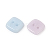 2-Hole Glass Buttons PORC-R010-10-2