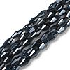 Opaque Glass Beads Strands GLAA-P001-03A-04-1