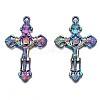 Rainbow Color Alloy Big Pendants PALLOY-N156-155-NR-2