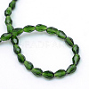 Transparent Glass Bead Strands GLAA-R168-8x11-01E-3