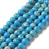 Synthetic Imperial Jasper Dyed Beads Strands G-D077-A01-01J-1