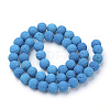 Synthetic Lava Rock Beads Strands X-G-S277-8mm-07-2