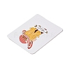 Rectangle Paper Hair Clip Display Cards CDIS-C004-03G-4