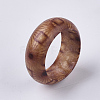 Wood Thumb Rings RJEW-N028-01-M-7
