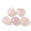 Natural Rose Quartz Pendants G-C005-01S-15-1