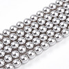 Baking Paint Pearlized Glass Pearl Bead Strands HY-N002-4mm-A03-2