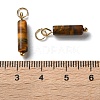Natural Tiger Eye Pendants STAS-C120-01G-04-3