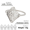 201 Stainless Steel Finger Rings FS-WG07FAA-03-3